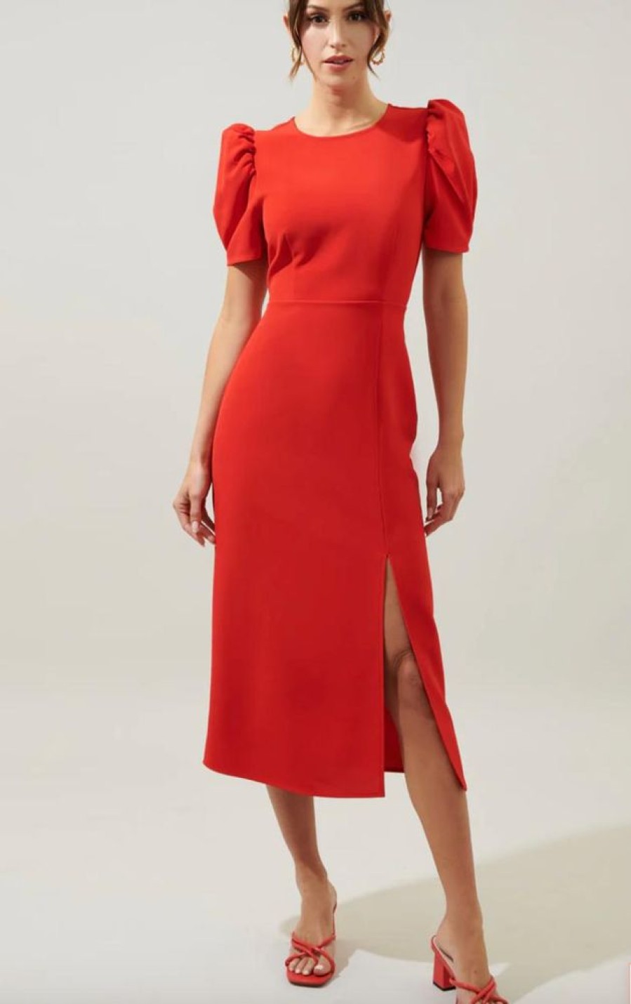 Clothing Sugar Lips | Boss Lady Dress Red