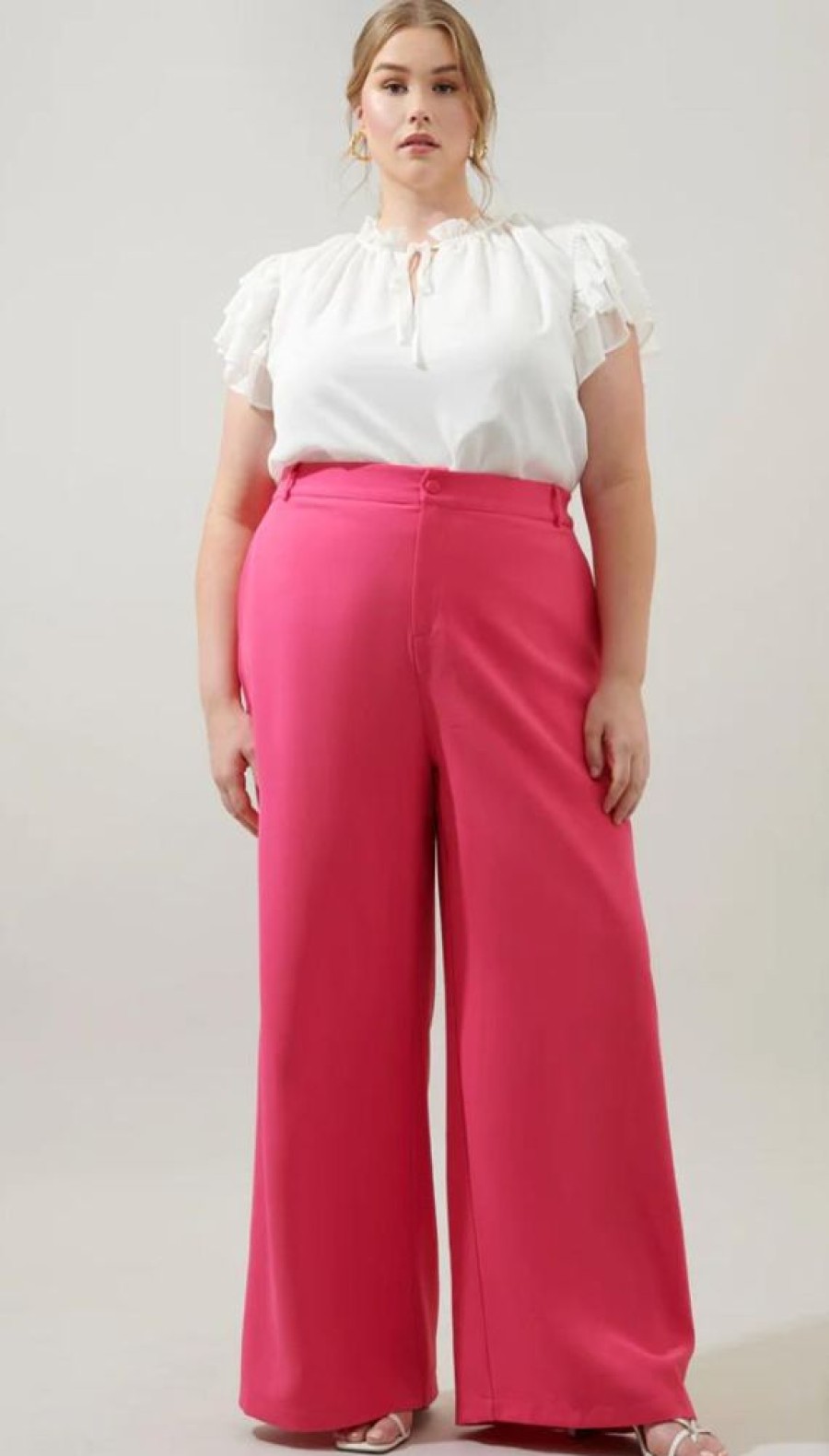 Clothing Sugar Lips | Angela Plus Trousers