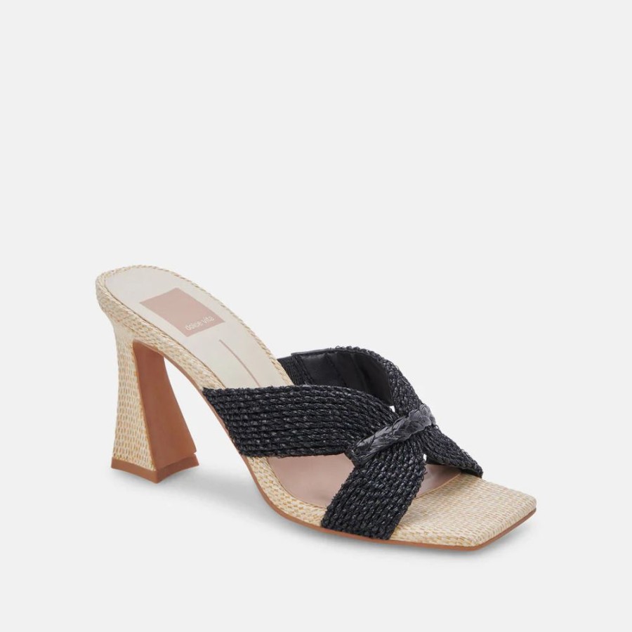 Shoes Dolce Vita | Dolce Vita -Nitro- Black Raffia