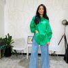 Clothing Apricot Inc | Coco Oversized Shirt Green