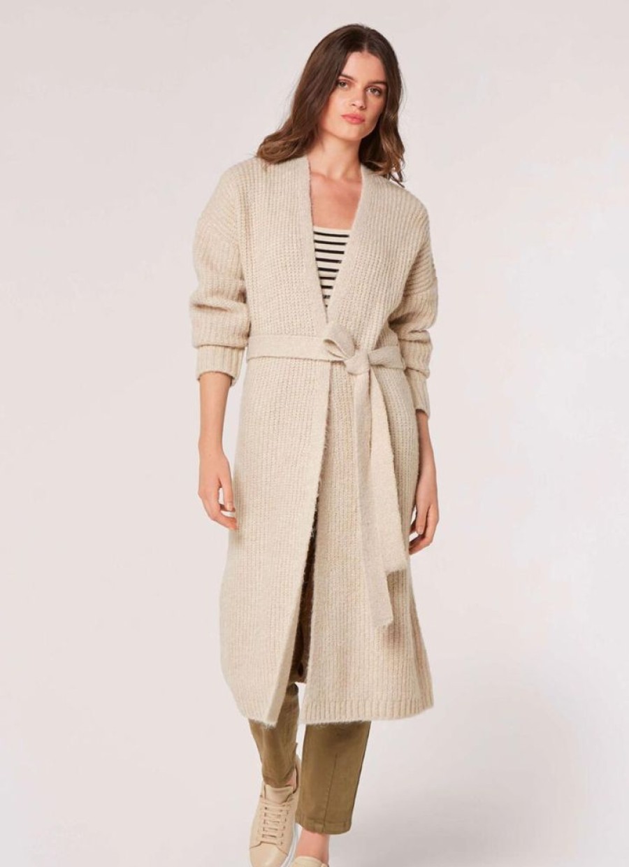 Clothing Apricot Inc | Luxe Longline Cardigan Stone