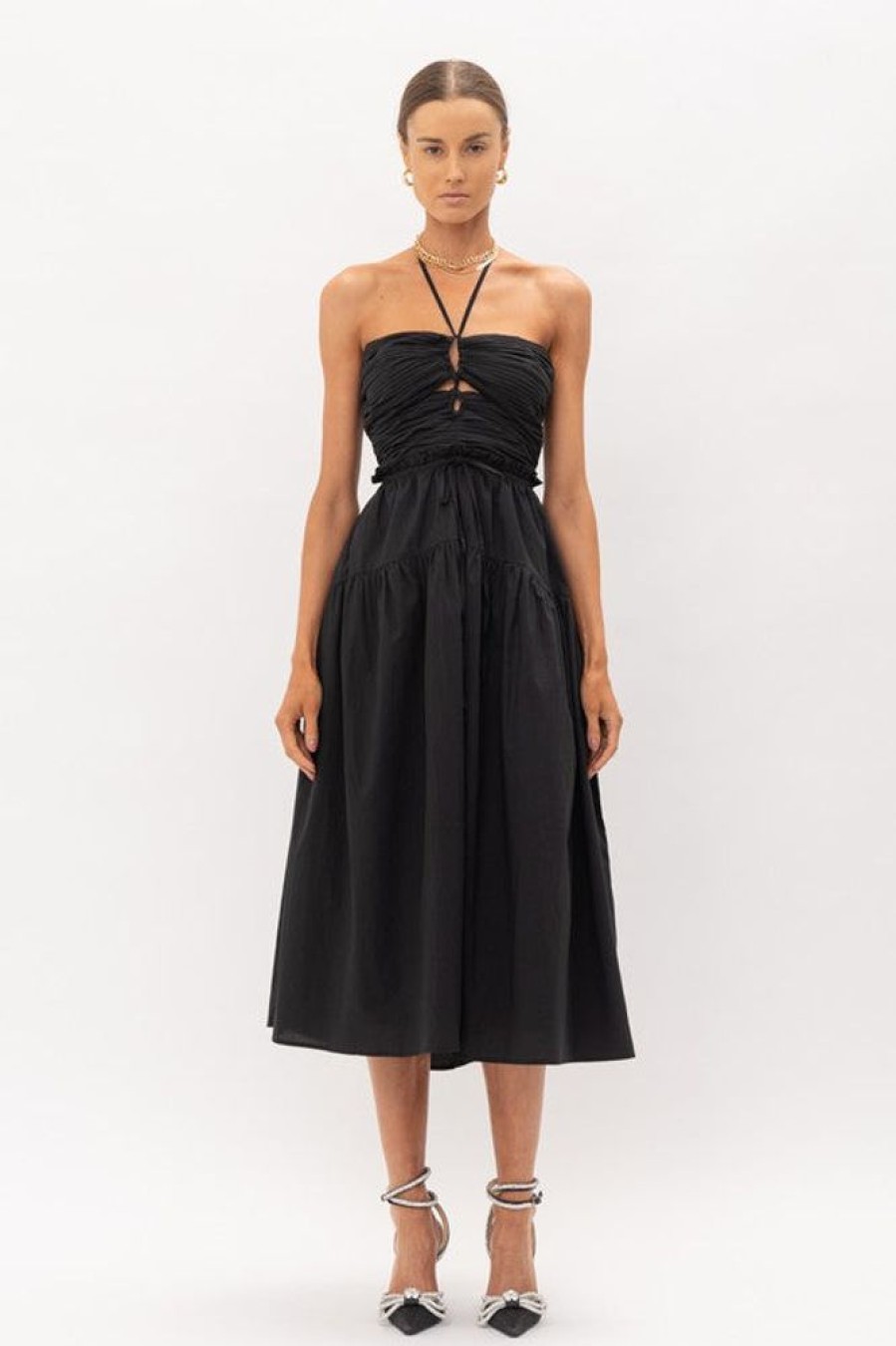 Clothing Sofie the label | Delphine Poplin Dress Black