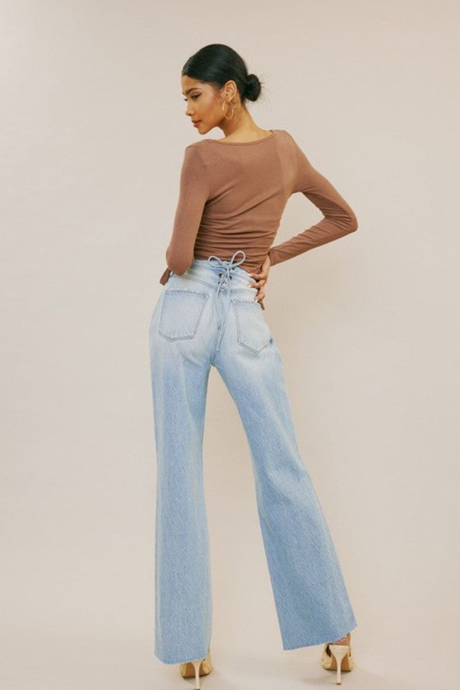 Clothing KanCan | 90'S Flare Jeans Light Blue