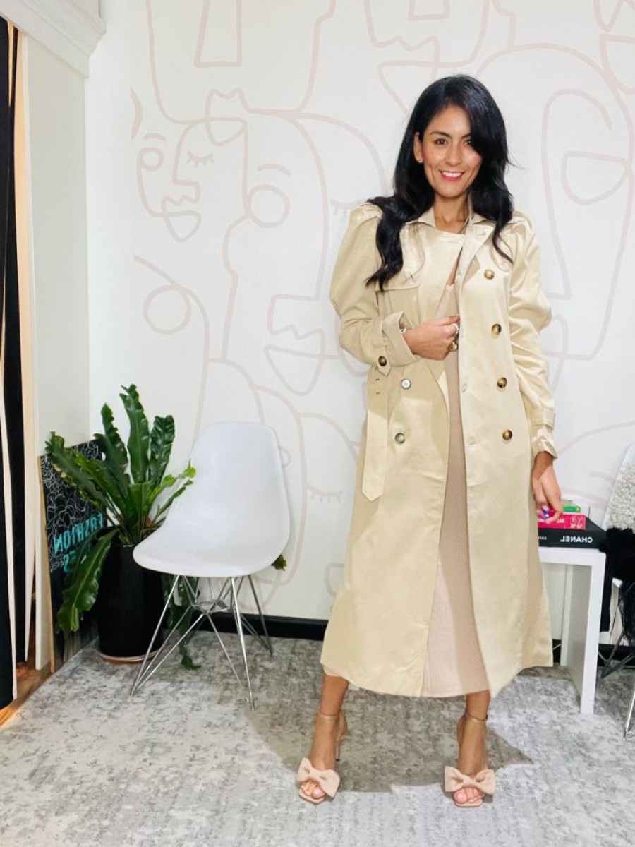 Clothing Tea & Cup | Camila Trench Coat Camel