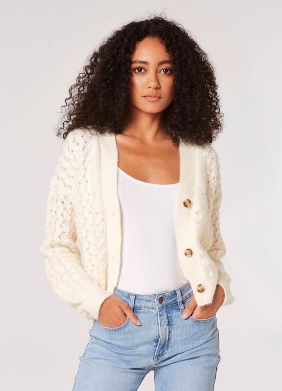 Clothing Apricot Inc | Samantha Cardigan Cream