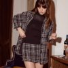 Clothing Lucy Paris | Lucy Paris -Iman Plaid Mini Skirt- Black Plaid