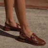 Shoes Dolce Vita | Dolce Vita -Hardi Loafers- Brown Crinkle Patent Leather