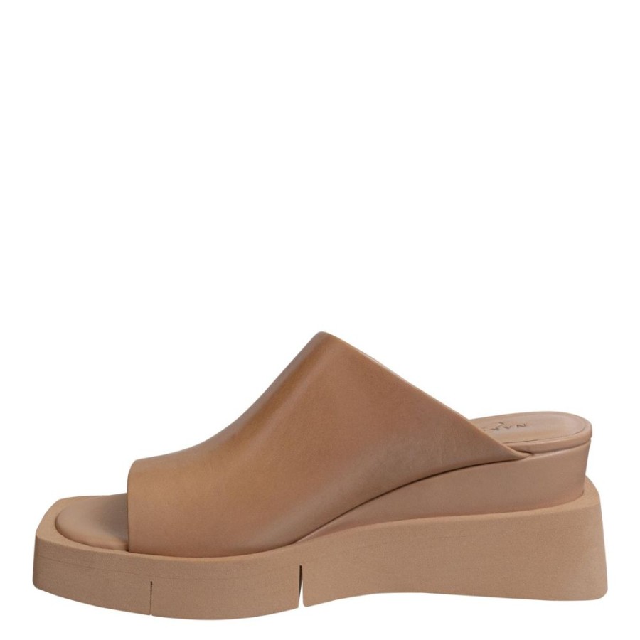 Shoes NAKED FEET | Naked Feet - Infinity In Wedge Sandals Camel