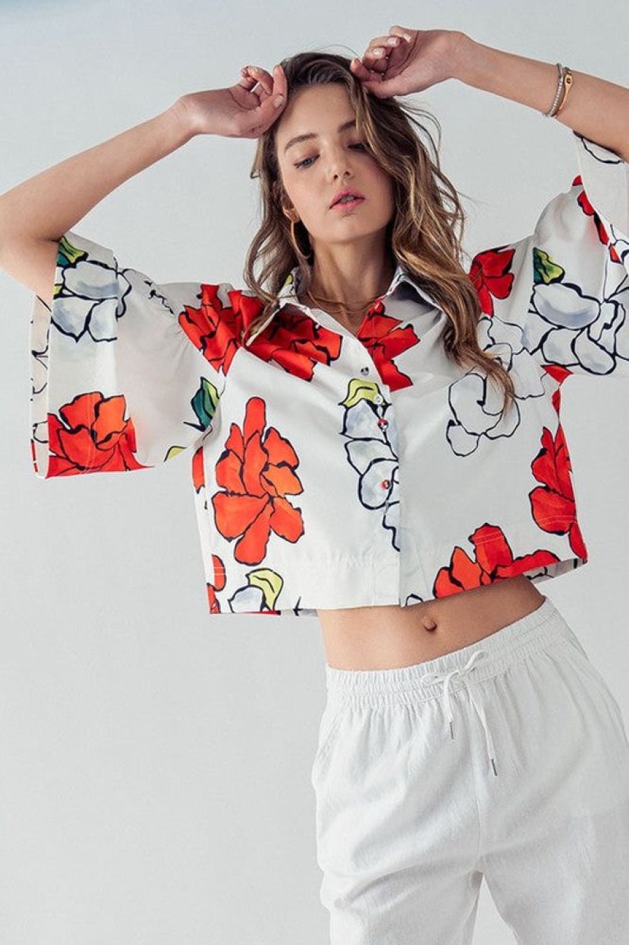 Clothing Trend Notes | Elsie Blossom Top Red