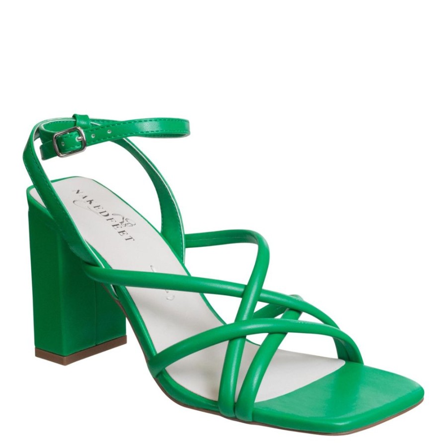 Shoes NAKED FEET | Naked Feet - Mood In Heeled Sandals Green