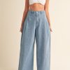 Clothing Mable | Ziara Pleated Jeans Light Blue