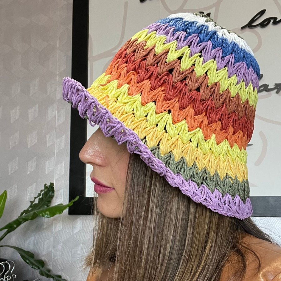 Accessories Q2 | Gaby Bucket Hat Rainbow