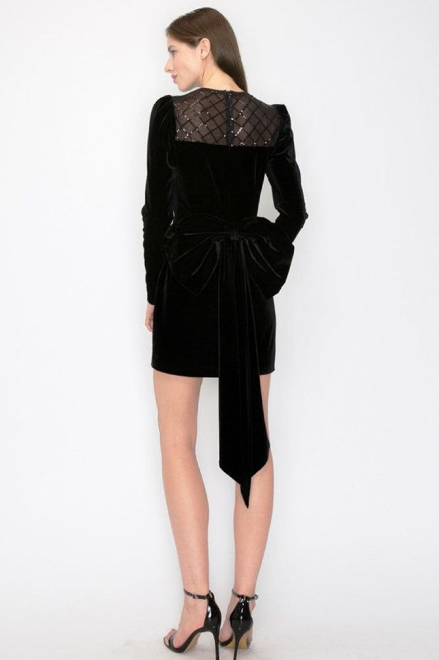 Clothing INA | Jessie Velvet Dress Black