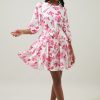 Clothing Sugar Lips | Collins Mini Dress White-Pink