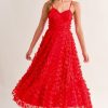 Clothing Mable | Isabelle Tulle Dress Red