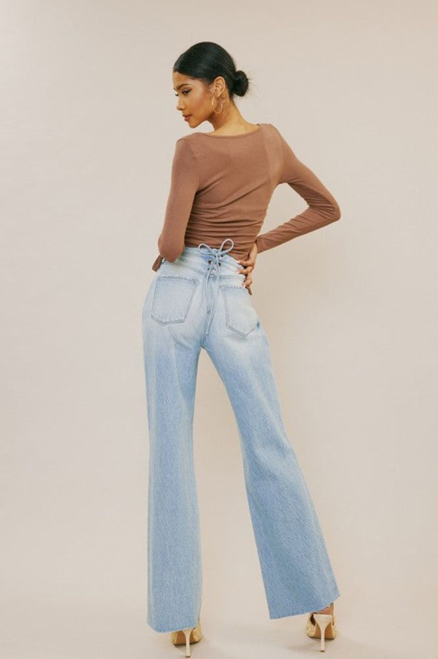 Clothing KanCan | 90'S Flare Jeans Light Blue