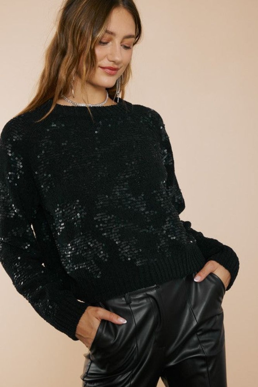 Clothing Idem Ditto | Carmen Sweater Top Black