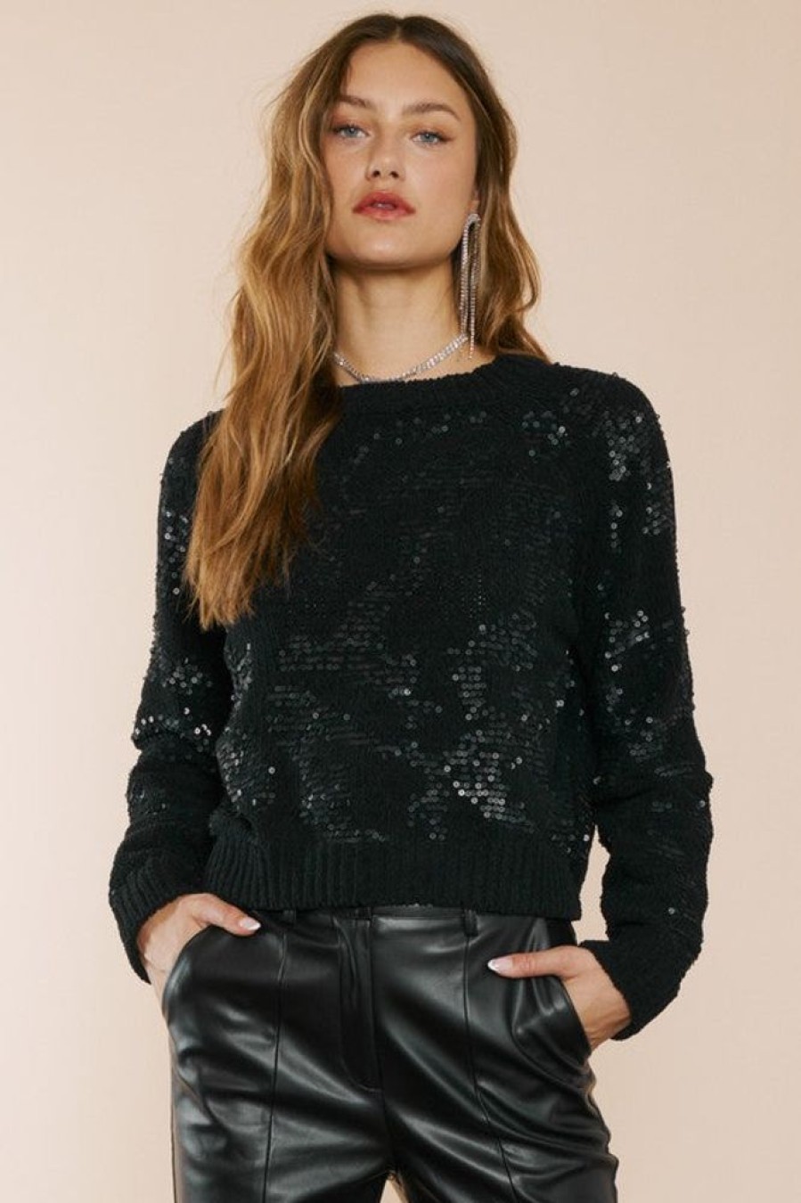 Clothing Idem Ditto | Carmen Sweater Top Black