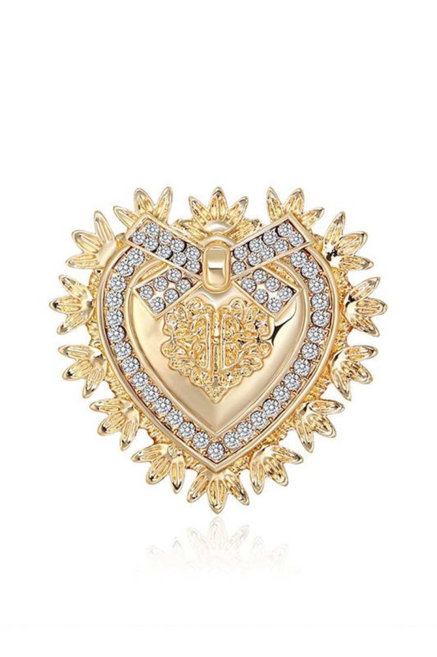 Accessories Ole | Coeur Brooch Gold