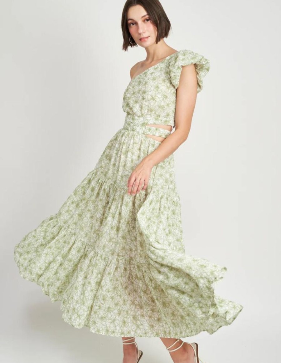 Clothing Ensaison | Ensaison -Jemma Maxi Dress- Moss Green