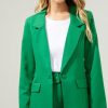 Clothing Sugar Lips | Power Moves Blazer Green