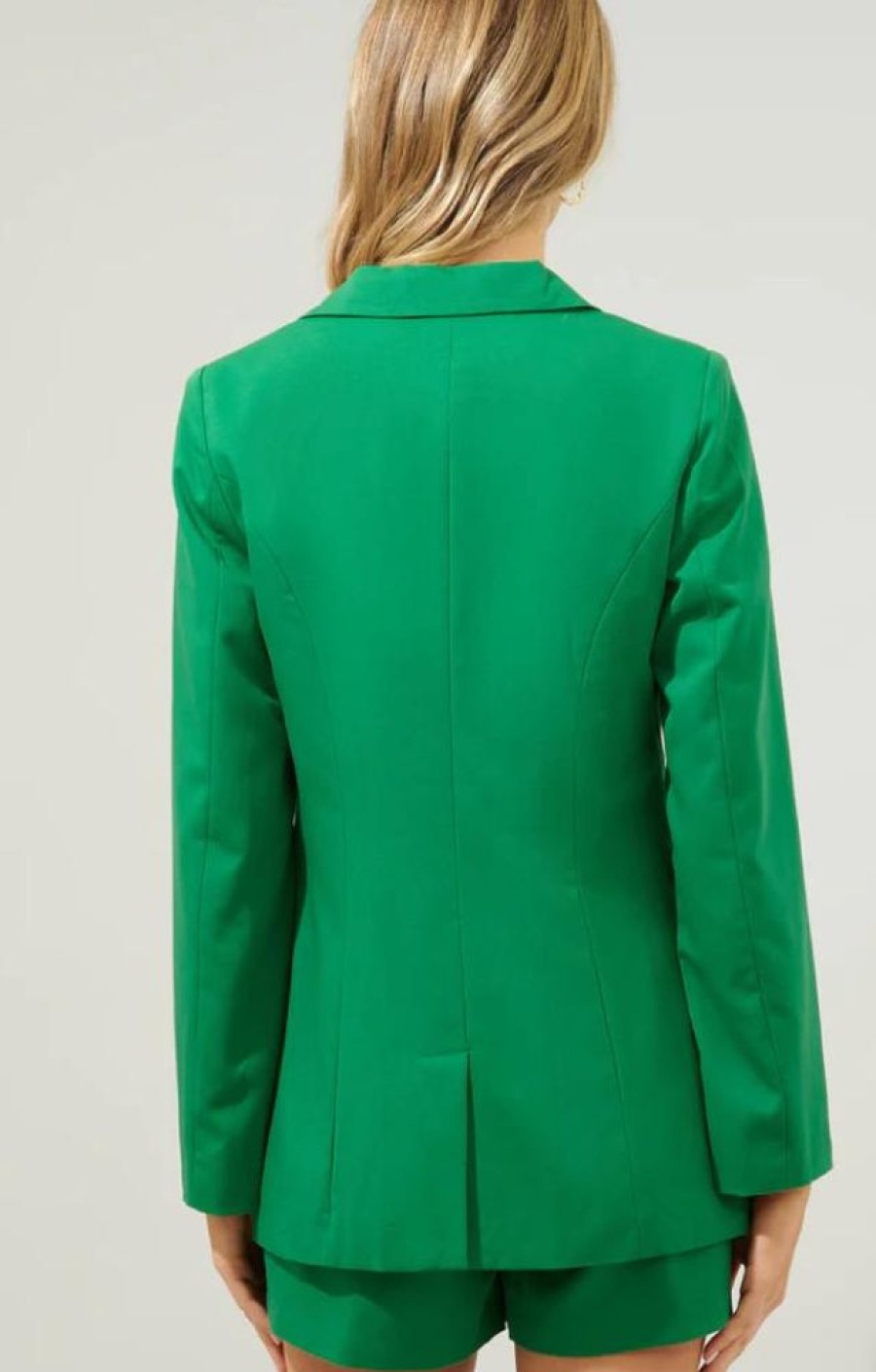 Clothing Sugar Lips | Power Moves Blazer Green